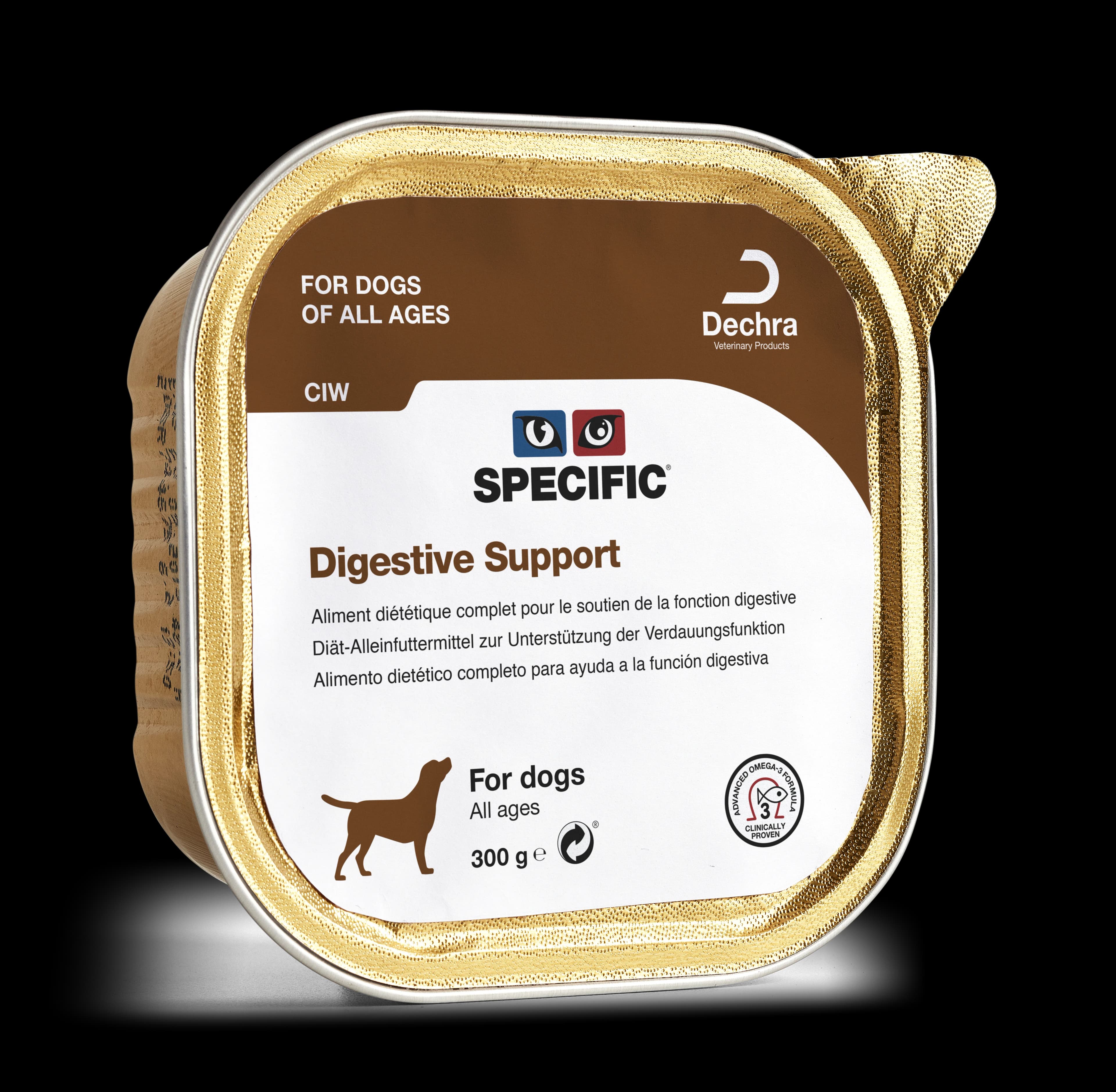 CIW DIGESTIVE SUPPORT (для лікування гострих та хронічних хвороб шлунково-кишкового тракту. Підходить також для цуценят з 2х місяців) 100 г