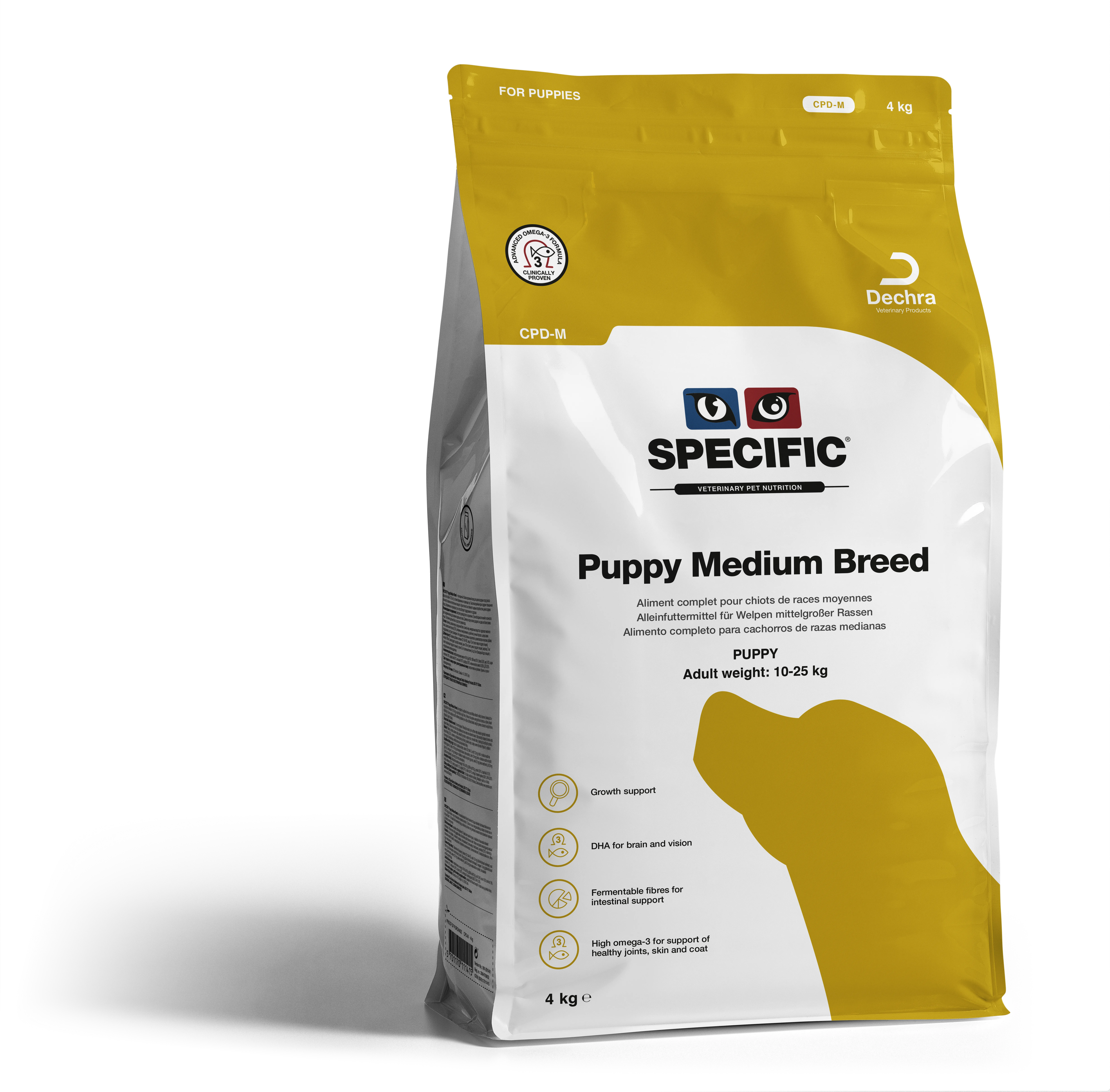 CPD-M Puppy Medium Breed (цуценята середніх порід, вагітність та лактація середніх і великих порід собак, анорексія) 4 кг