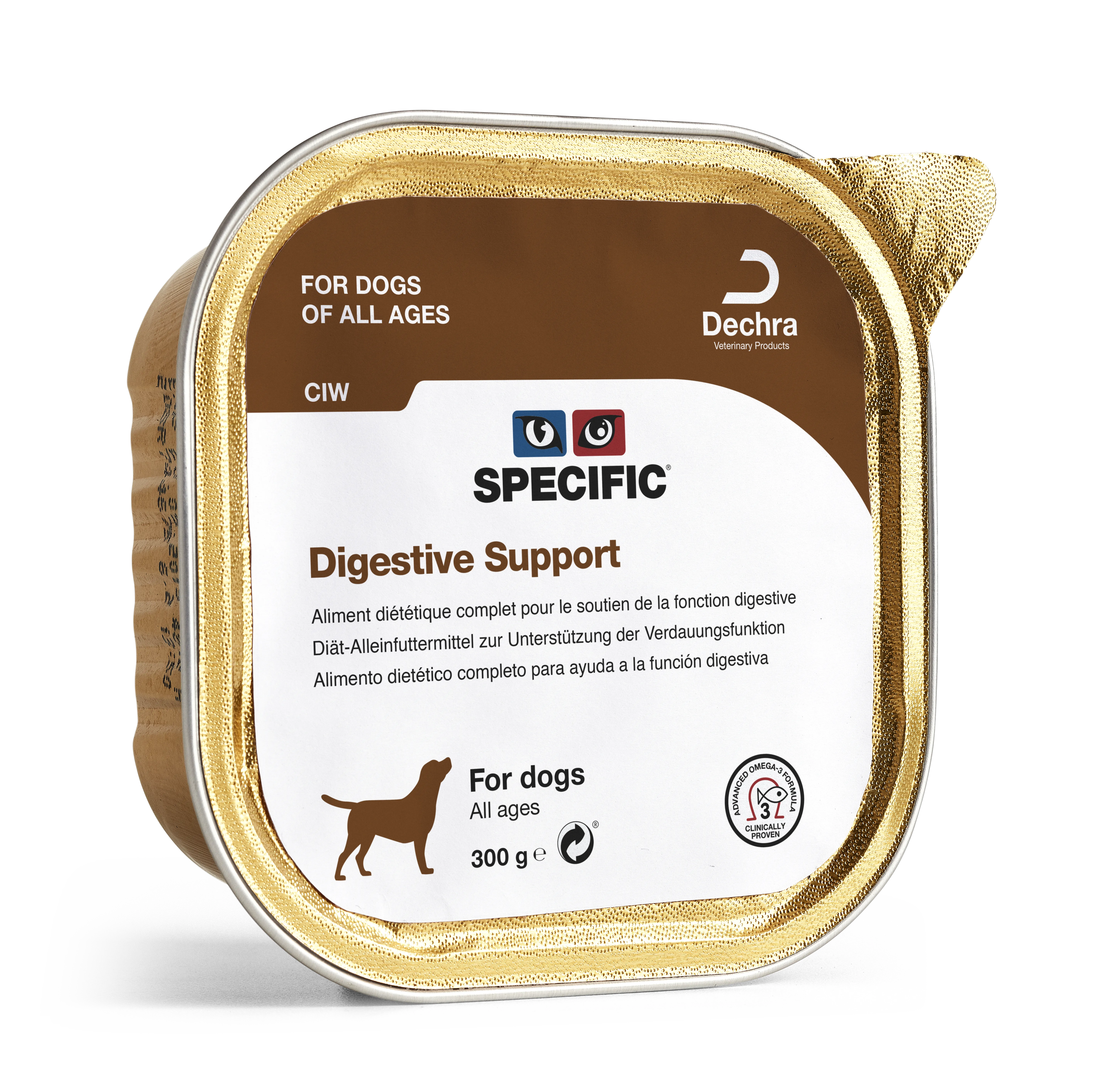 CIW DIGESTIVE SUPPORT (для лікування гострих та хронічних хвороб шлунково-кишкового тракту. Підходить також для цуценят з 2х місяців) 300 г