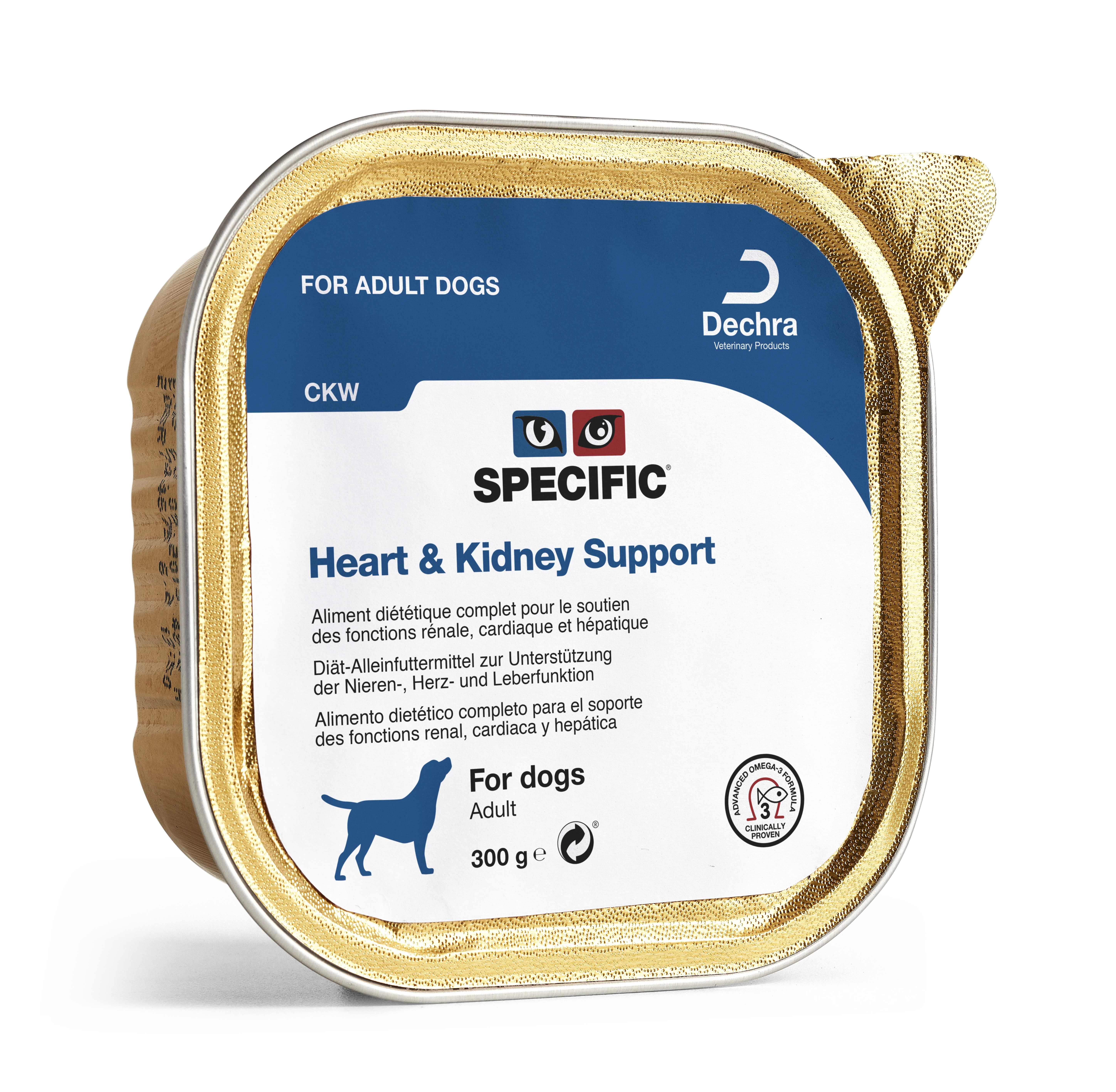 CKW HEART & KIDNEY SUPPORT (низькобілкова дієта при хронічній нирковій недостатності, серцевій недостатності, хворобах печінки та лікування сечокам'яної хвороби) 300 г